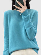 Rizali | Women's Wool Blend Round Neck Pullover