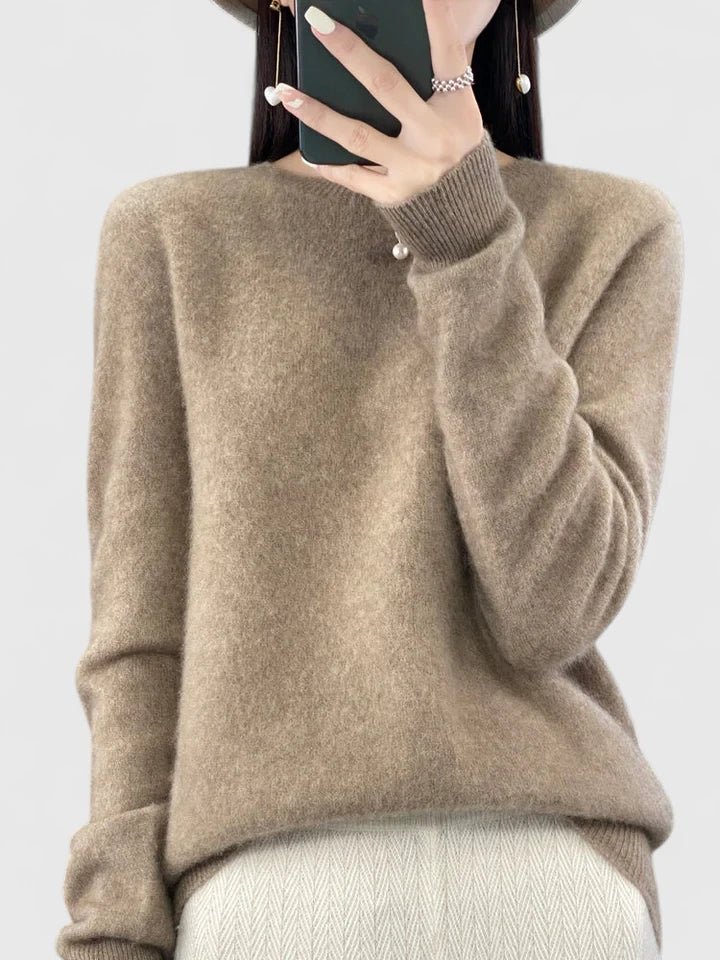 Rizali | Women's Wool Blend Round Neck Pullover