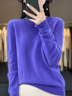 Rizali | Women's Wool Blend Round Neck Pullover