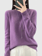 Rizali | Women's Wool Blend Round Neck Pullover