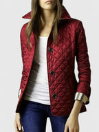 Odalys | Women's Quilted Button-Up Jacket with Stand Collar