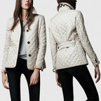 Odalys | Women's Quilted Button-Up Jacket with Stand Collar