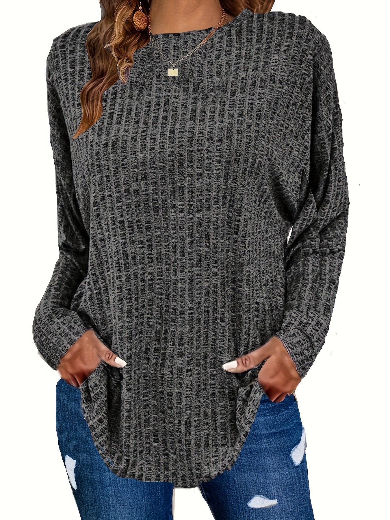 Genesis | Women's Waffle Knit Tunic Sweater