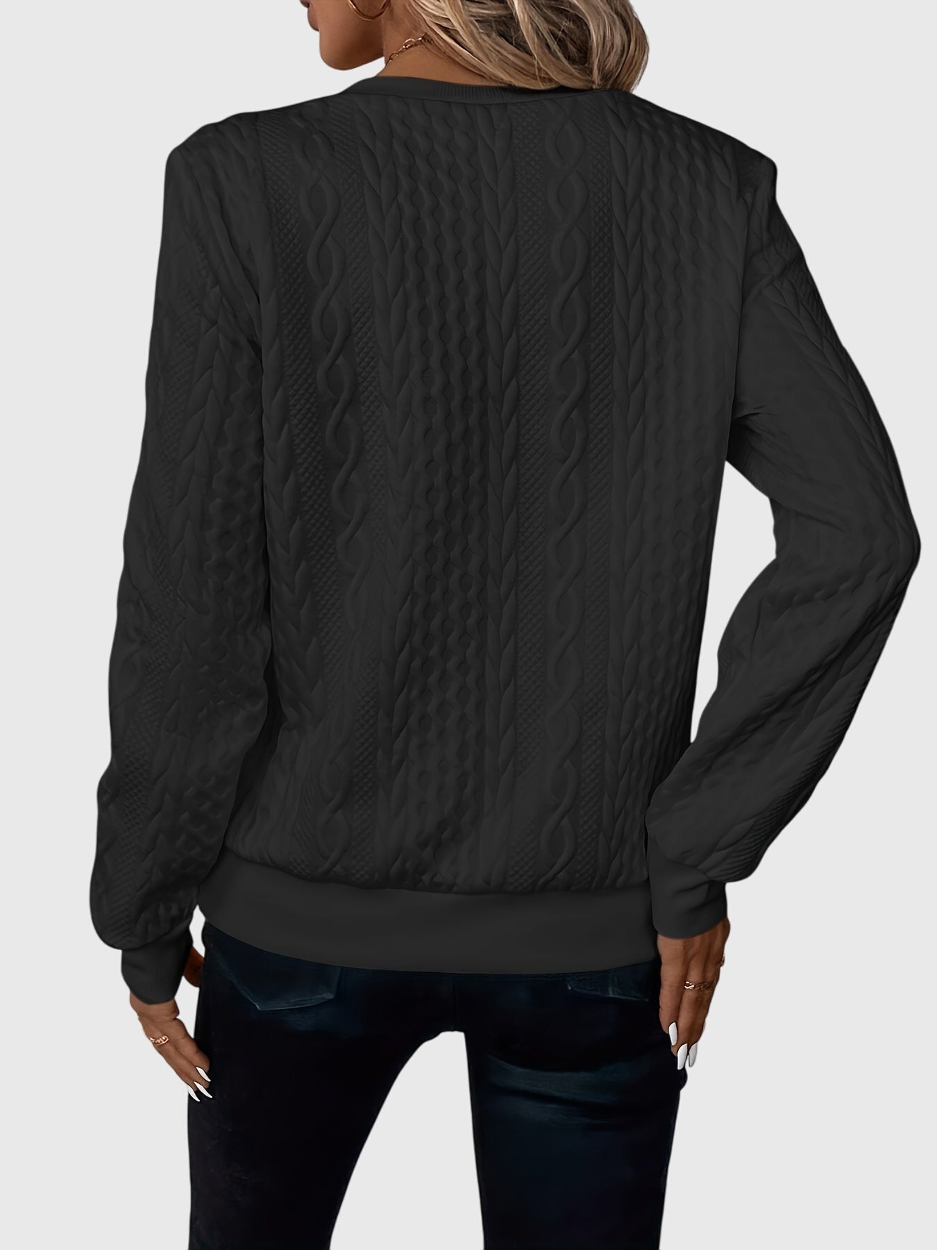 Harlow | Women's Cable Knit Quarter-Zip Sweater