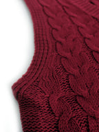 Delaney | Women's Cable Knit V-Neck Sweater Vest