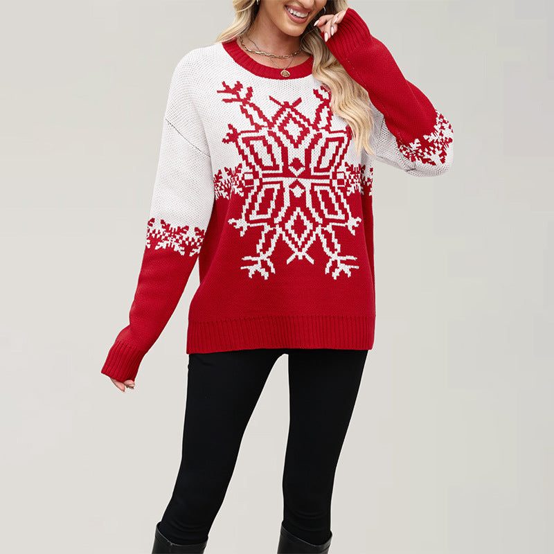 Peyton | Women’s Cute Snowflake Christmas Sweater