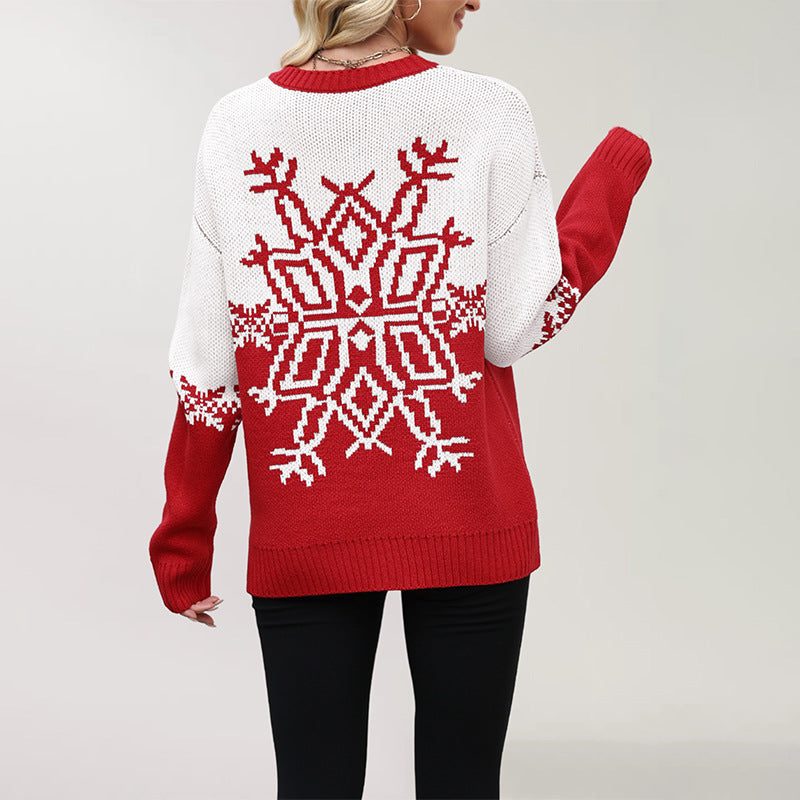 Peyton | Women’s Cute Snowflake Christmas Sweater