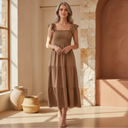 Elegant Tiered Summer Dress