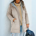 Freida | Women's Long Quilted Puffer Coat with Hood