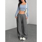 Marisette | Women's Wide-Leg Corduroy Trousers with Drawstring