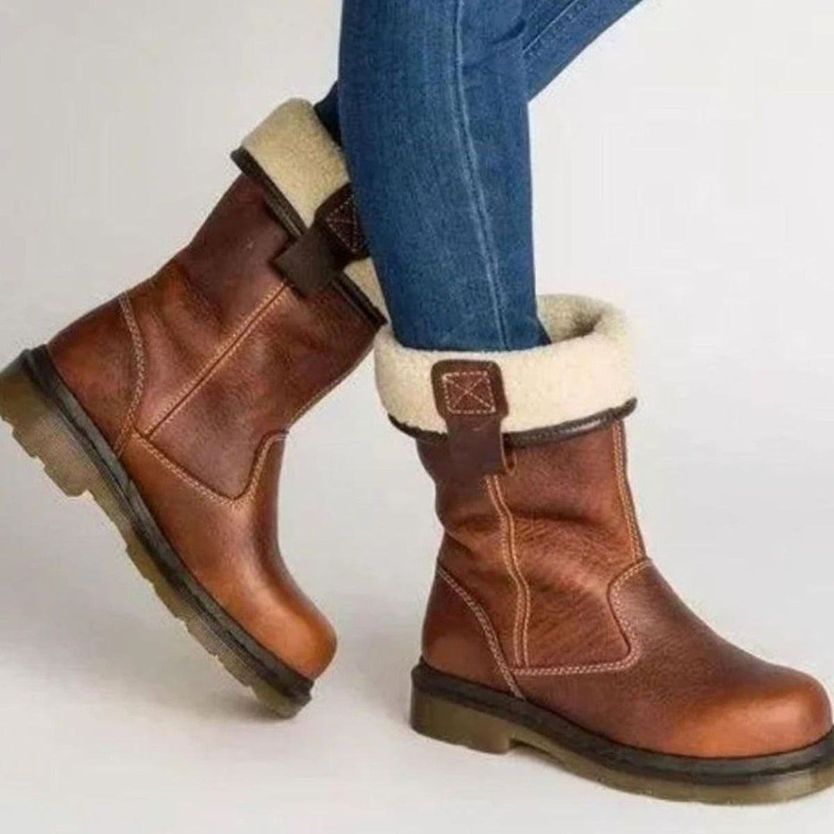 Brigid | Women’s Leather Mid Calf Winter Boots