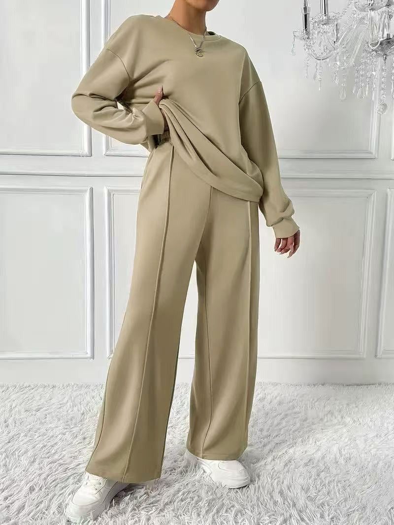 Maren | Women’s Oversized Sweat Set with Wide Leg Pants