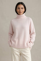 Wren | Women's Oversized Turtleneck Sweater with Ribbed Trim