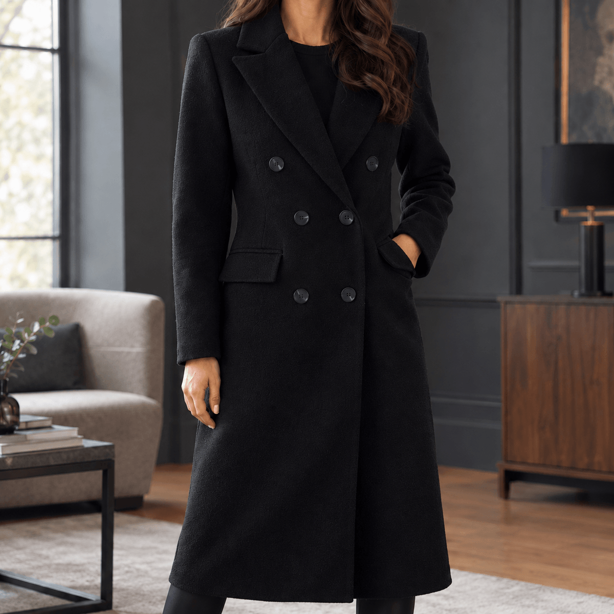 Clementine | Women’s Double Breasted Maxi Coat