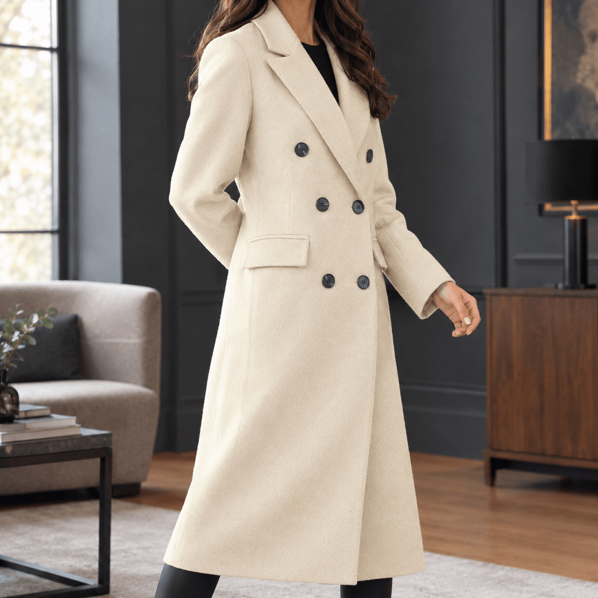 Clementine | Women’s Double Breasted Maxi Coat