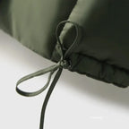 Ingrid | Women's Long Down Puffer Coat with Chevron Quilting and Hood