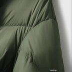 Ingrid | Women's Long Down Puffer Coat with Chevron Quilting and Hood