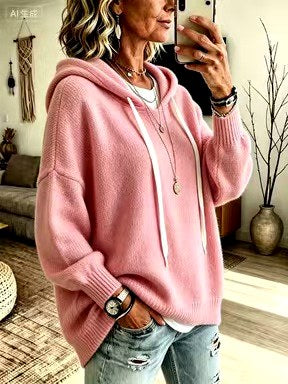 Odette | Women’s Oversized Hooded Knit Sweater