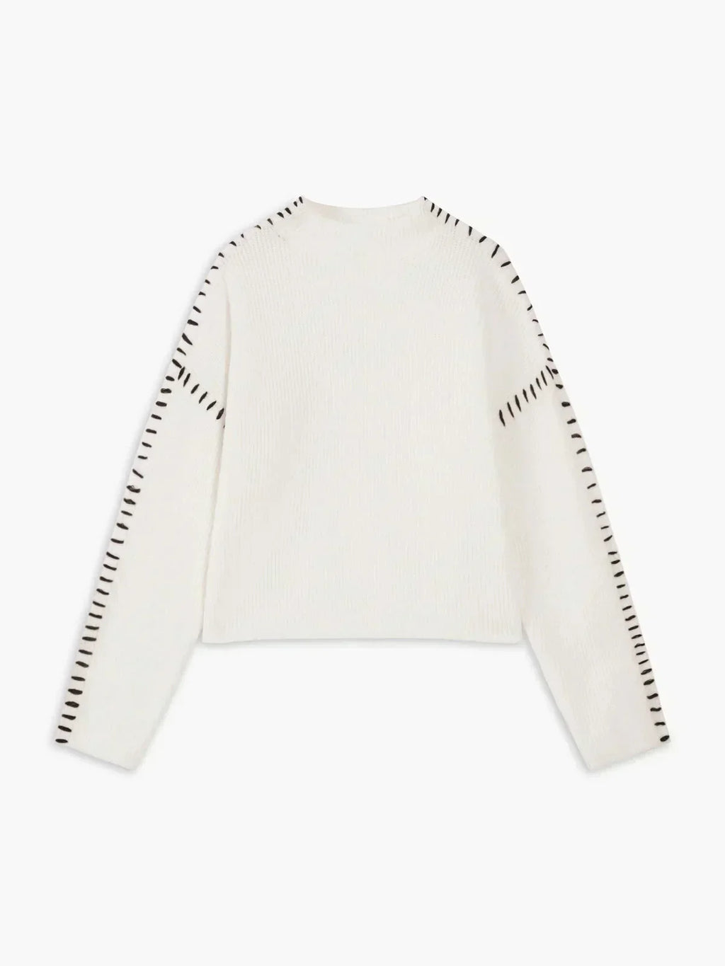 Isadora | Women's Cropped Mock Neck Ribbed Sweater