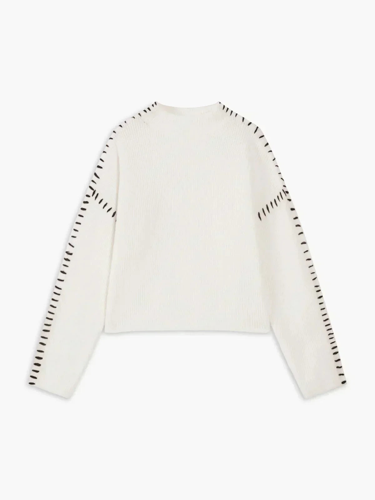Isadora | Women's Cropped Mock Neck Ribbed Sweater