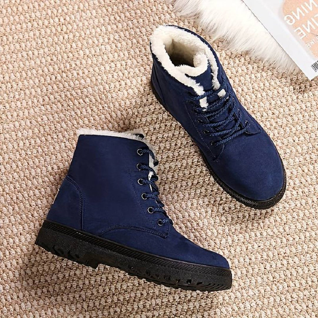 Lucia | Women's Fleece Lined Lace Up Ankle Boots
