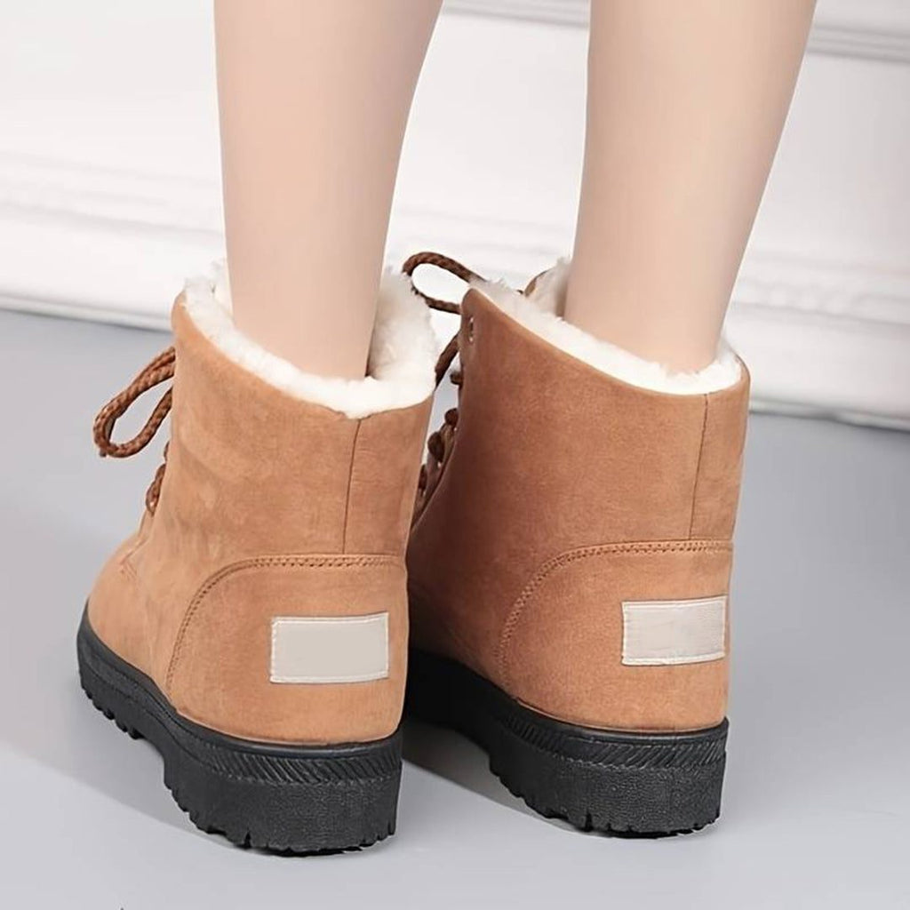 Lucia | Women's Fleece Lined Lace Up Ankle Boots