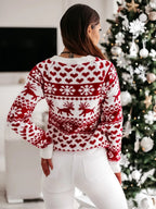 Hallie | Women’s Fair Isle Christmas Crew Neck Sweater