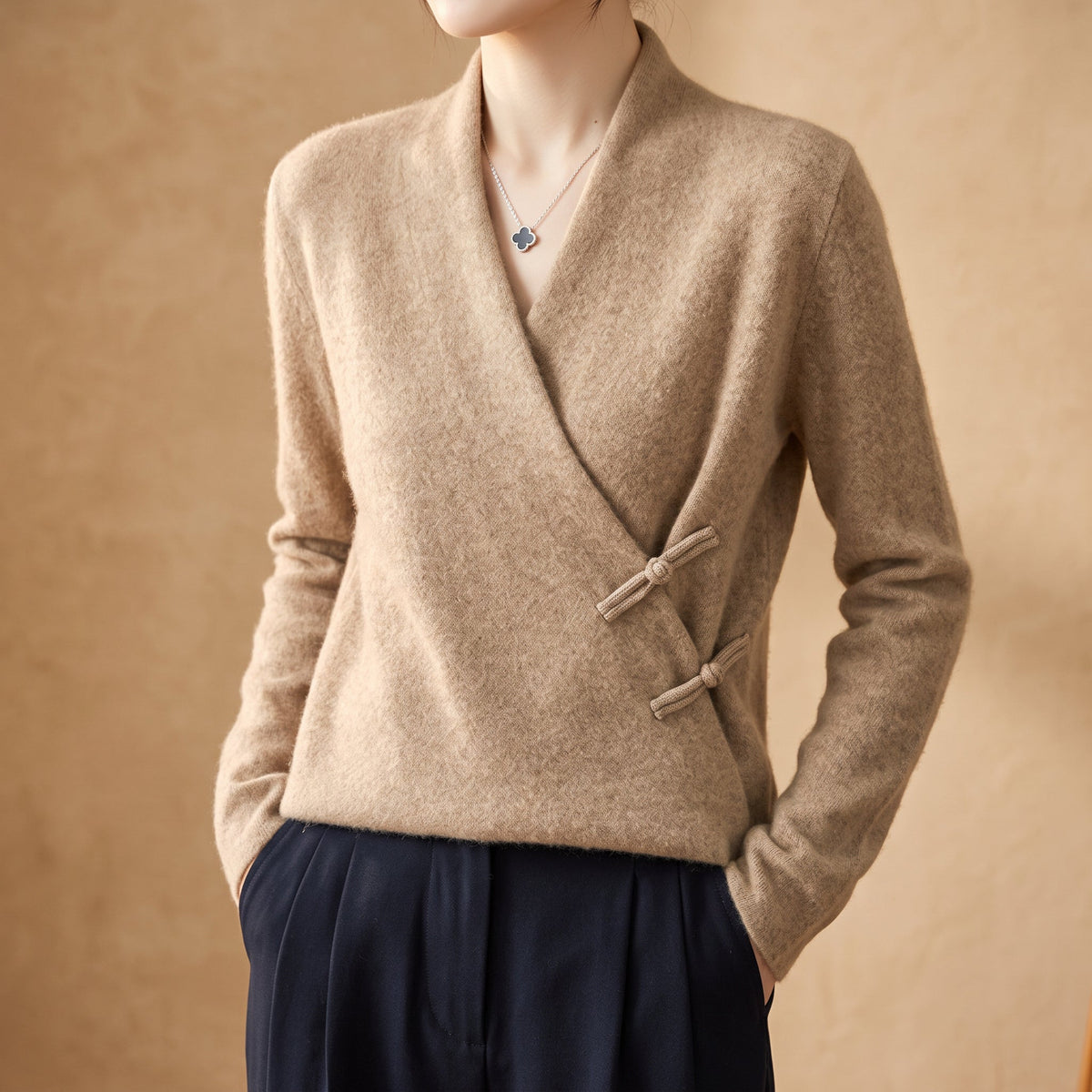 Cecilia | Women’s Wool Wrap Sweater