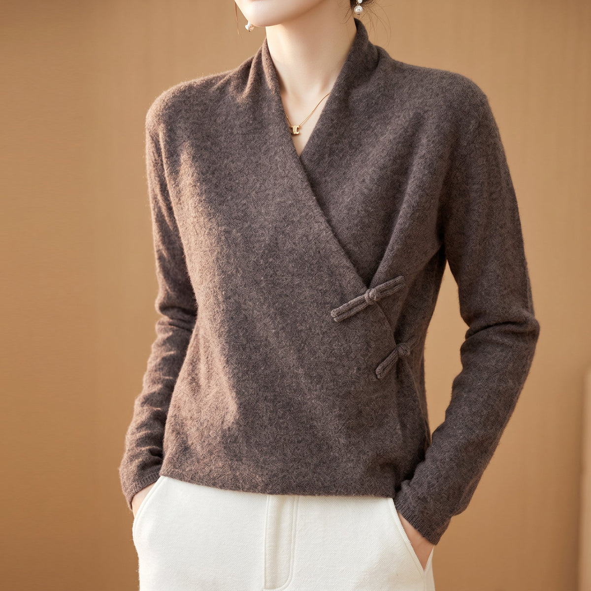 Cecilia | Women’s Wool Wrap Sweater