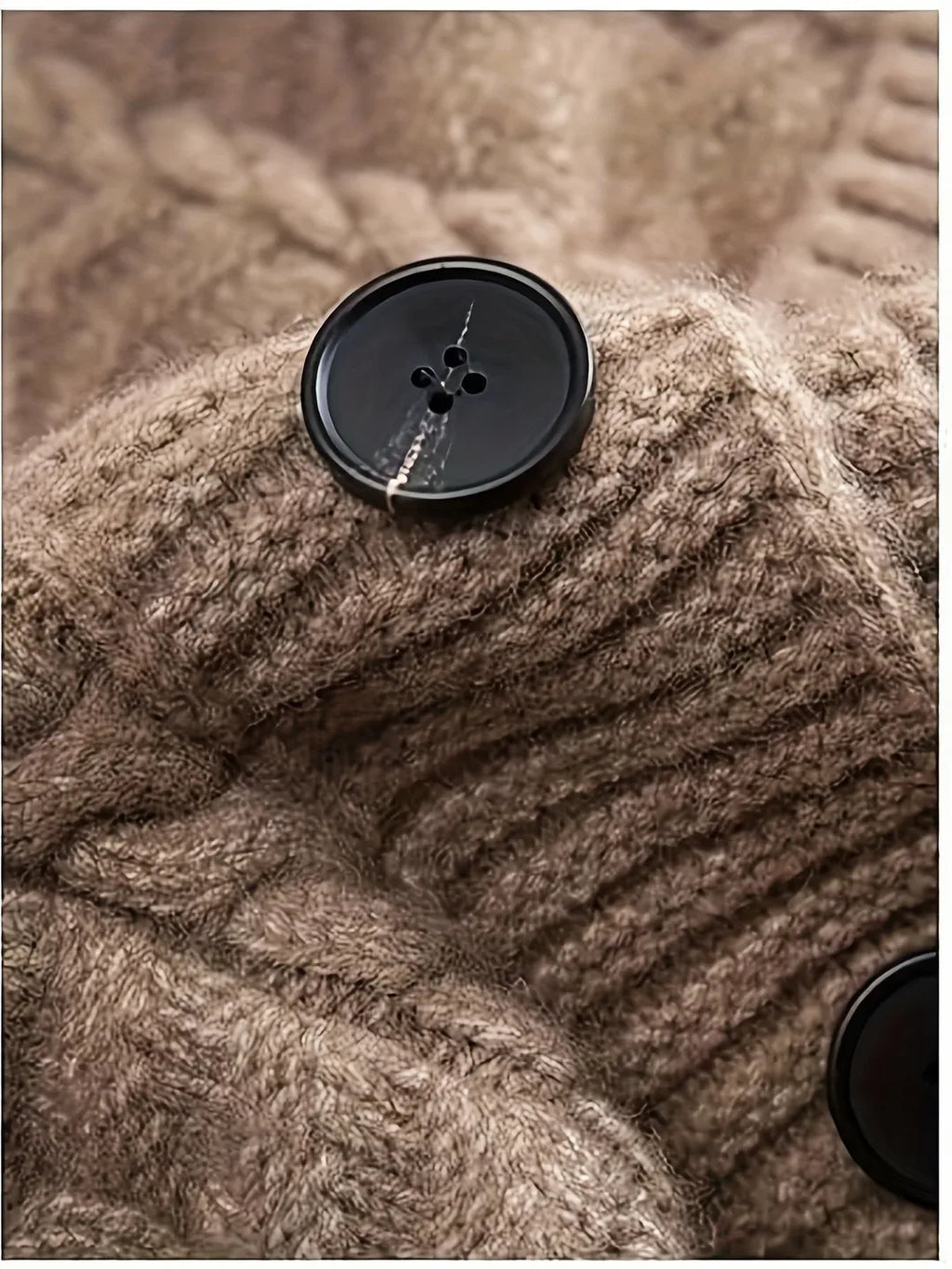 Winifred | Women’s Button Up Long Cable Knit Cardigan