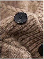 Winifred | Women’s Button Up Long Cable Knit Cardigan