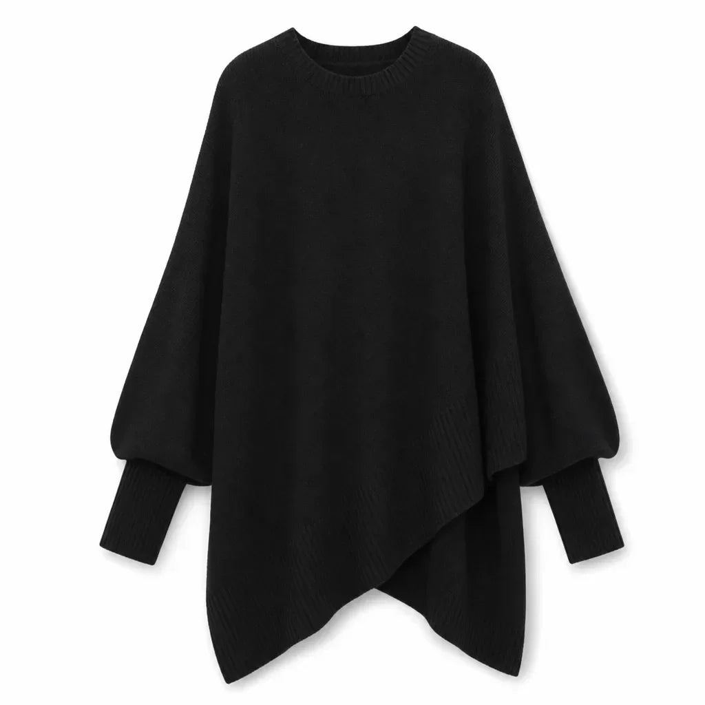 Maren | Women’s Asymmetrical Oversized Crew Neck Sweater