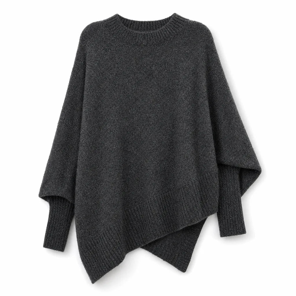 Maren | Women’s Asymmetrical Oversized Crew Neck Sweater