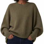 Maren | Women’s Asymmetrical Oversized Crew Neck Sweater