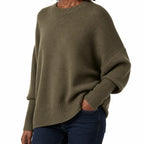 Maren | Women’s Asymmetrical Oversized Crew Neck Sweater