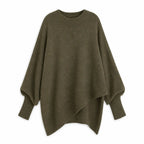 Maren | Women’s Asymmetrical Oversized Crew Neck Sweater