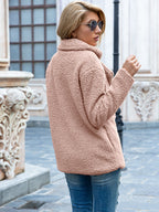 Harlow | Women's Double-Breasted Teddy Fleece Jacket