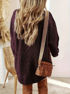 Beatrix | Women's Oversized Cable Knit Sweater Dress