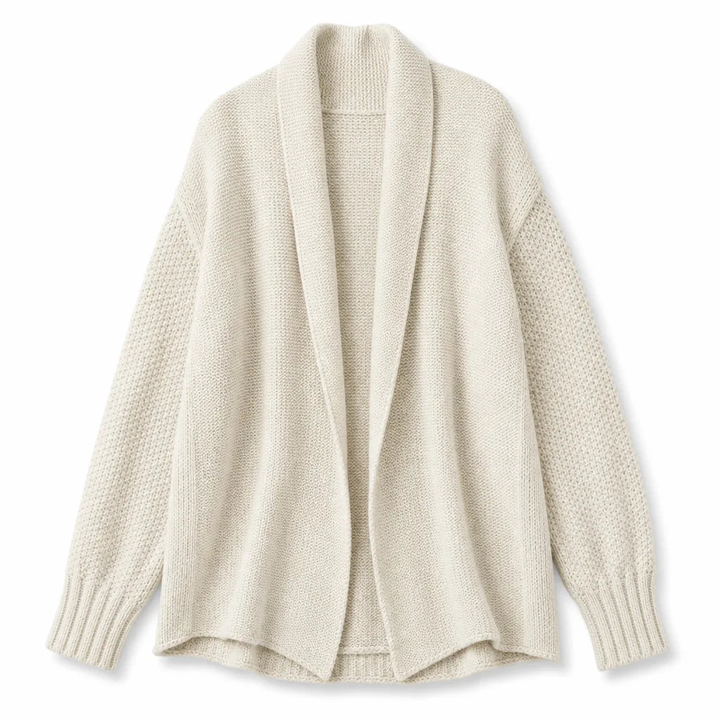 Hester | Women’s Knit Shawl Collar Oversized Cardigan
