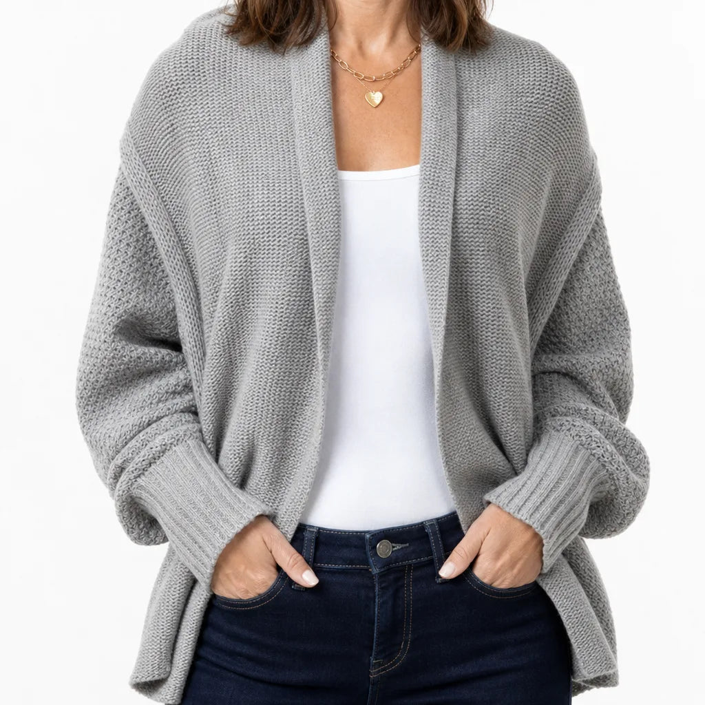Hester | Women’s Knit Shawl Collar Oversized Cardigan