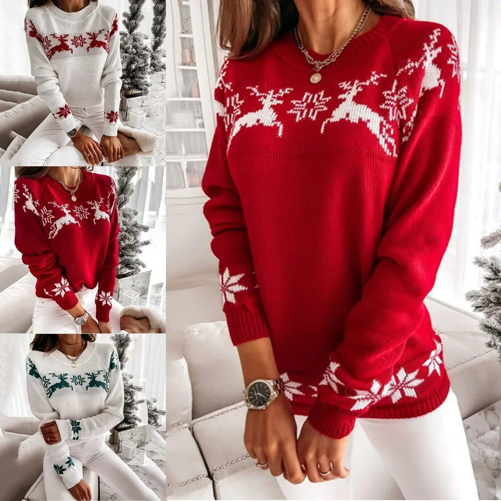 Lyla | Women’s Cute Christmas Crew Neck Sweater