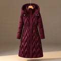 Marguerite | Women's Quilted Hooded Coat with Drawstring Waist