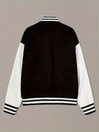 Sarafina | Women's Varsity Bomber Jacket with Contrast Sleeves