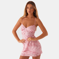 Isolde | Women's Beaded Floral Sequin Homecoming Dress with Open Back Spaghetti Straps