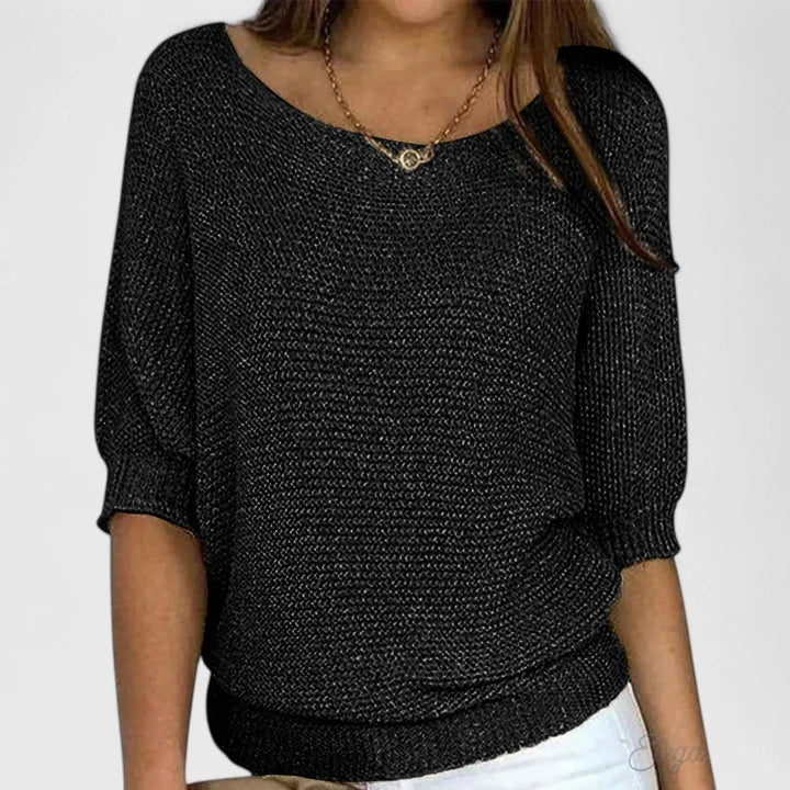 Marigold | Women's Off-Shoulder Batwing Knit Top