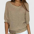 Marigold | Women's Off-Shoulder Batwing Knit Top