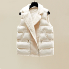 Gracie | Women’s Mock Neck Sweater and Pants Set with Puffer Vest