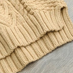 Brigitta | Women’s Mock Neck Chunky Cable Knit Sweater