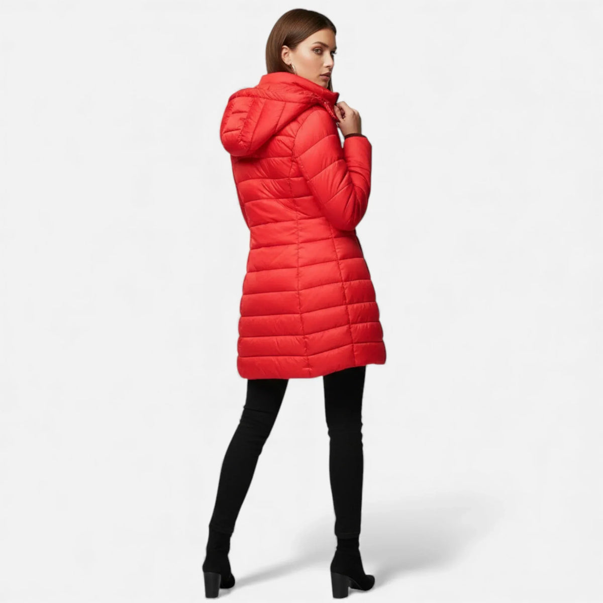 Annelise | Women’s Mid Length Hooded Puffer Jacket