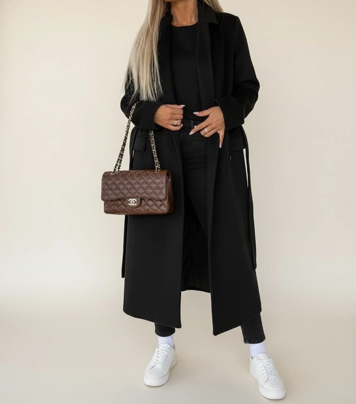 Celeste | Women's Double Breasted Belted Midi Winter Coat